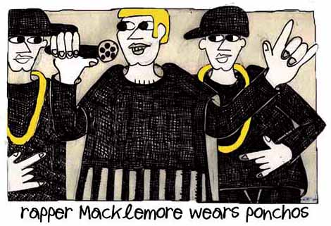 Rapper Macklemore Wears Ponchos